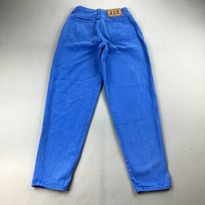 Vintage Mom Jeans Womens 26 Blue Denim Relaxed Straight Western Button Fly 90s